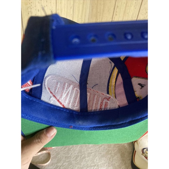 Vtg 90s Jeff Gordon #24 DuPont Refinish Racing Snapback Hat Rainbow - Picture 8 of 8